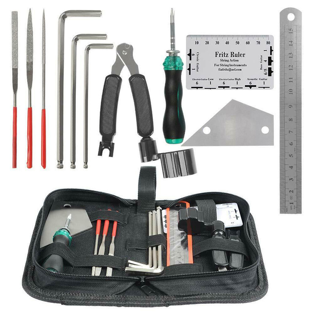 Kit De Reparo De Guitarra Manutenção Acessórios De Limpeza