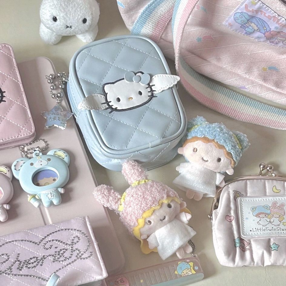 Saco para câmera japonesa Cute Angel Kitty Diamond Saco para câmera ccd