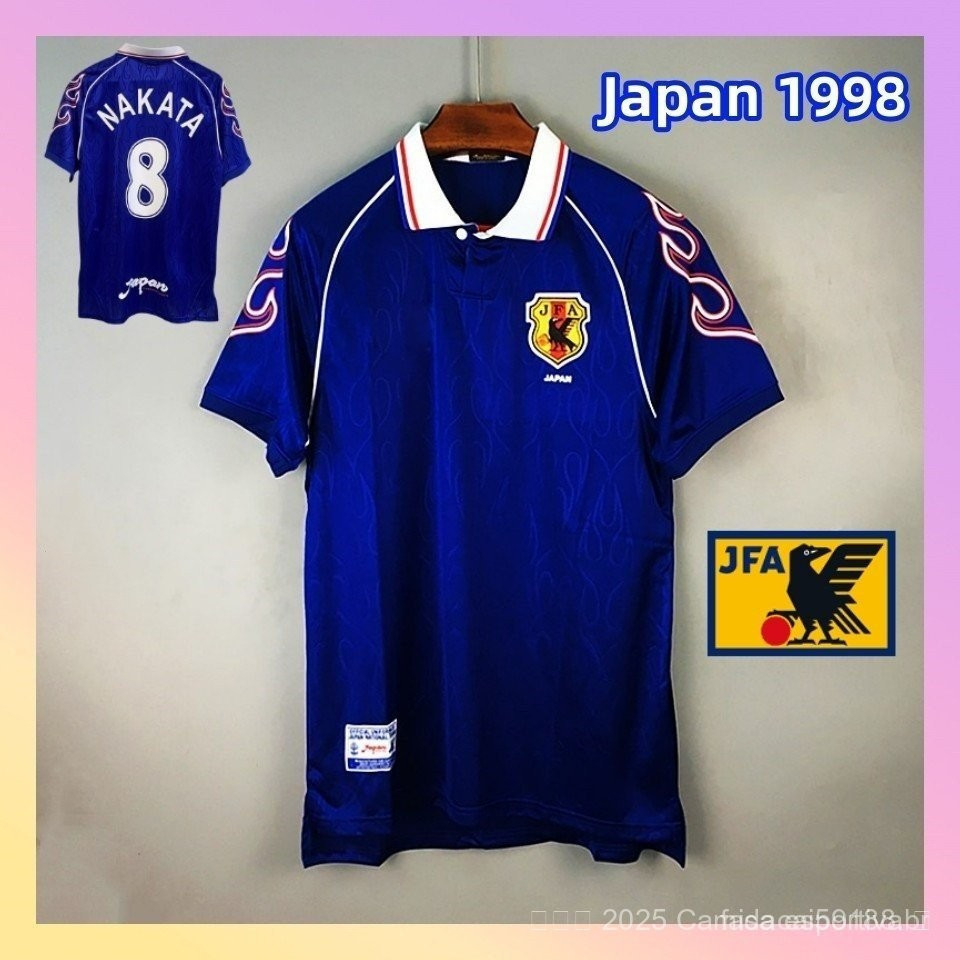 1998 Nakata No 8 Thai Edi o 1 1 LVCL Retro Futebol Camisa Japonesa 98