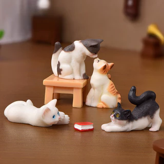 Gatinhos De Desenho Animado , Bonecos De Animais , Figuras , Ornamentos , Acessórios , Facas De Mesa em Oferta na Shopee