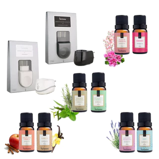 Kit Aromatizador Standard+ 2 Essências Via Aroma - Escolha os Aromas e Cor do Difusor - Defusor Eletrico Tomada Bivolt Essencia Perfume Ambiente Aromatização Esencia Cheiro- Alecrim Baby Bamboo Breeze Capim Lavanda Vanilla Cerejeira Laranjeira Outros