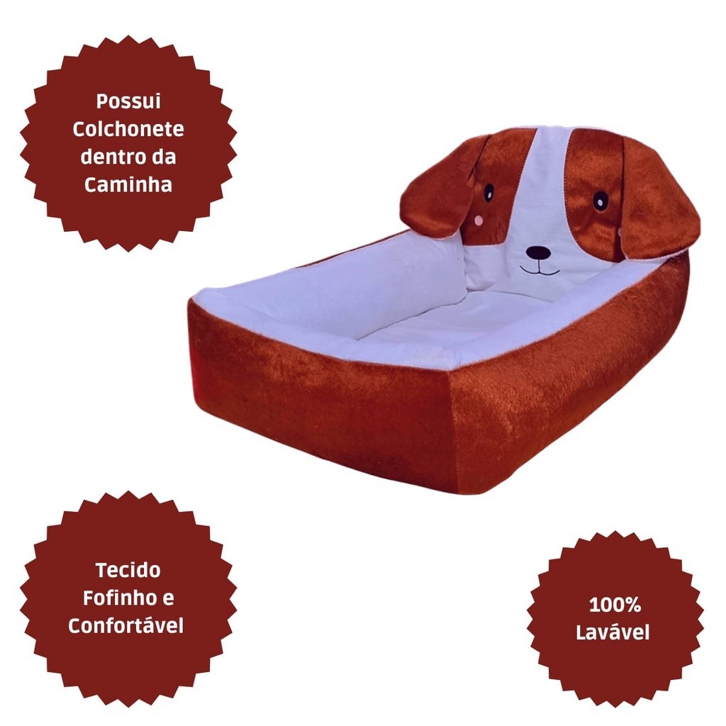 Cama Caminha Para Cachorro E Gato - Caminha Pet Com Cabeceira G