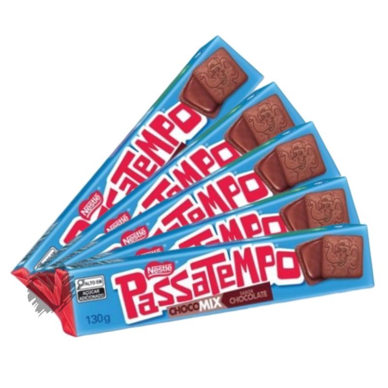 Kit 5 Passatempo Chocomix 130g Nestle Biscoitos Recheado | Shopee Brasil