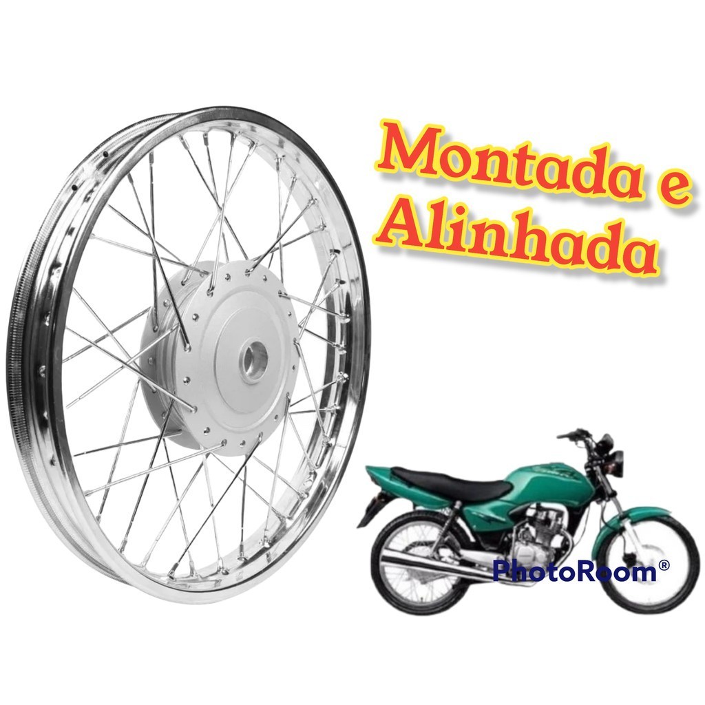 Roda Dianteira Completa Montada E Alinhada Honda Cg Cargo Fan