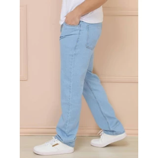 J ROUPAS Calça Jeans Masculina Tradicional Vestir Reta Folgada Top Qualidade