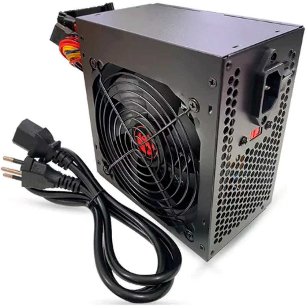 Fonte De Alimentação 500W PC Gamer Bivolt Maxxdigital Computador ...