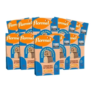 Kit Bombom Zero Com Pedaços De Cookies - 10 Unidades De 60G Cada