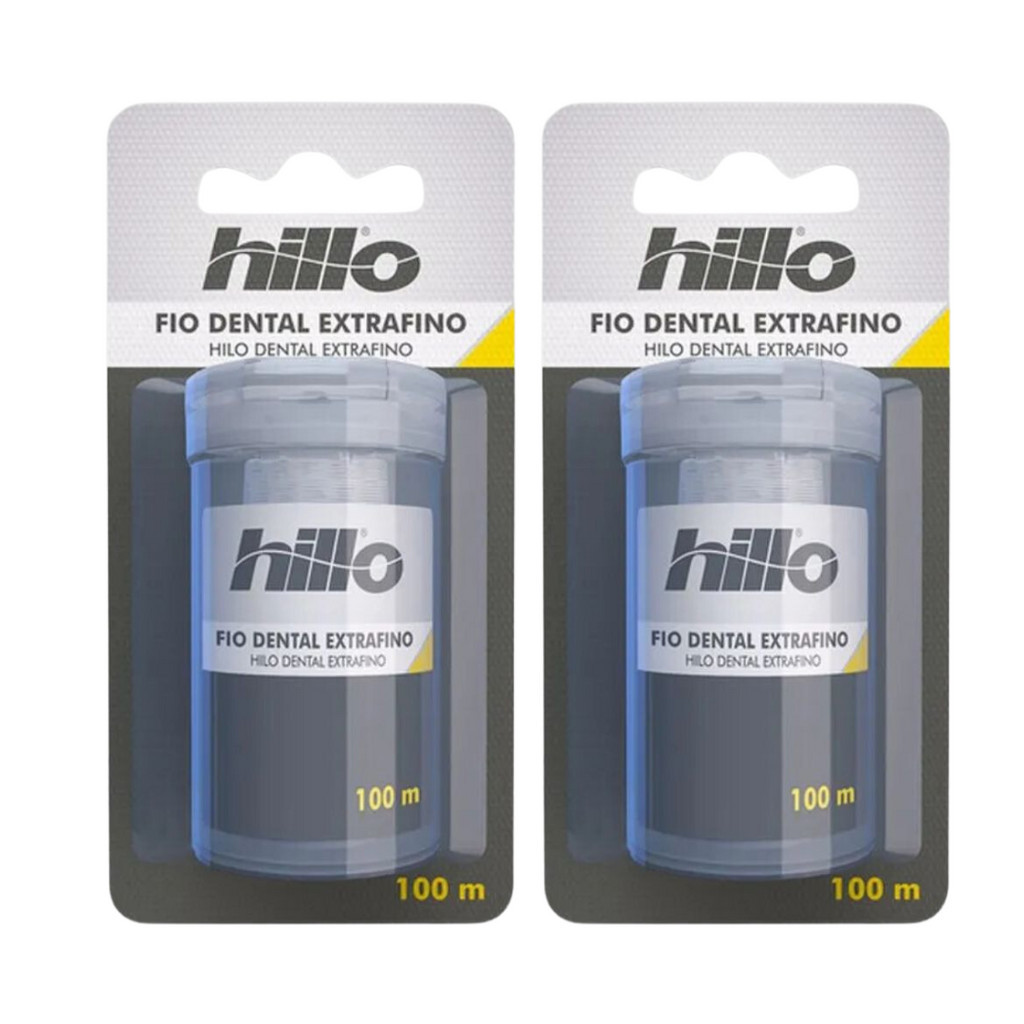 Kit Fio Dental Extra Fino 2un Hillo | Shopee Brasil