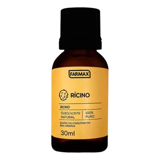 Óleo De Rícino Natural Auxilia No Crescimento 30ml Farmax