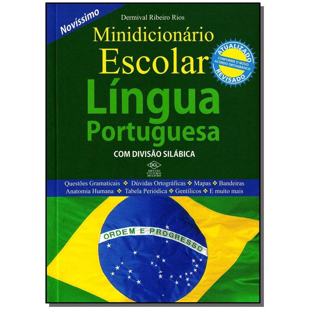 MINI DICIONARIO ESCOLAR LINGUA PORT COM DIV SILABI - DCL | Shopee Brasil