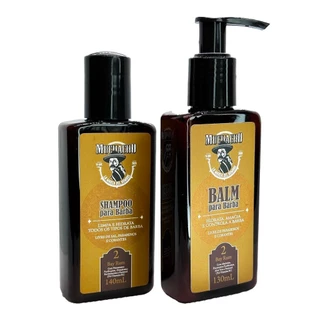 Kit Shampoo para Barba + Balm para Barba Frasco - Muchacho Bay Rum