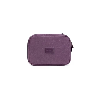 Estojo Box Feminino Grande Crinkle Glitter Roxo
