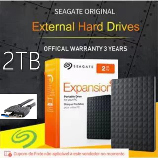 Seagate_4TB Disco Rígido Externo HD 2TB 1TB USB 3.0 Estendido