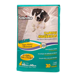 Tapete Higiênico 60x60cm Adestramento Cão Feliz 30 Unidades em Oferta na Shopee