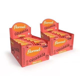 Kit Goiabada Flormel Zero Açúcar 2 Caixas Com 24 Unidades
