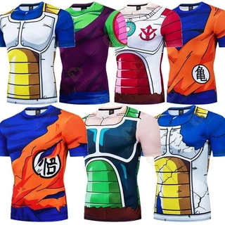 Anime DBZ-Camiseta de Dragon Ball Son Goku para hombre, traje deportivo