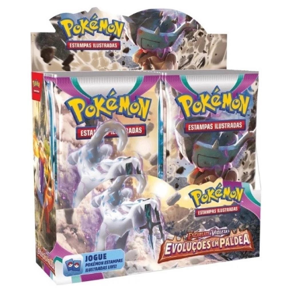 Caixa 36 Boosters Pokemon Evolucoes Em Paldea Sortido Copag