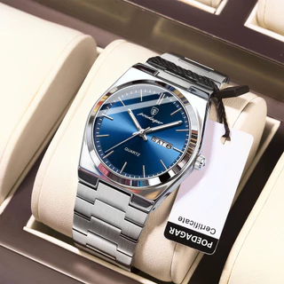 POEDAGAR relógio poedagar relogio masculino original relogio masculino calendário relógio quartzo