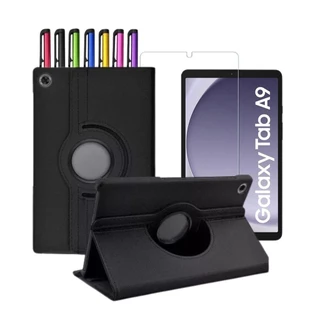 Kit Capa Giratória + Película+ Caneta Touch Para Tablet Samsung Galaxy A9 8.7 Polegadas