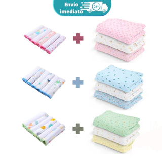Kit Enxoval Cueiro e Paninho de boca ( 9 PEÇAS ) em Oferta na Shopee