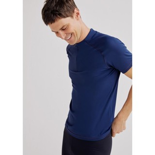 Camiseta Esportiva Masculina Slim Com Zíper Hering Sports