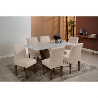 Capas Para Cadeira de Jantar - Kit 6 Peças Malha Gel com Elástico