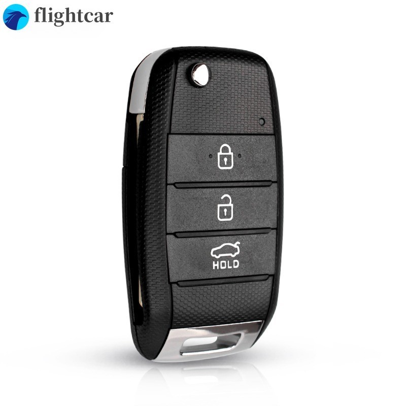 (FT) Substituto 3 Botões Para KIA K2 K3 K5 Carens Cerato Forte Carcaça Da Tampa Do Fob Carro Dobra Caixa Chave Remota