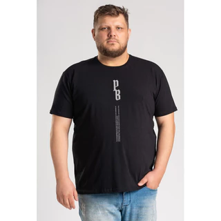 Camiseta Masculina Plus Size Meia Malha Preta