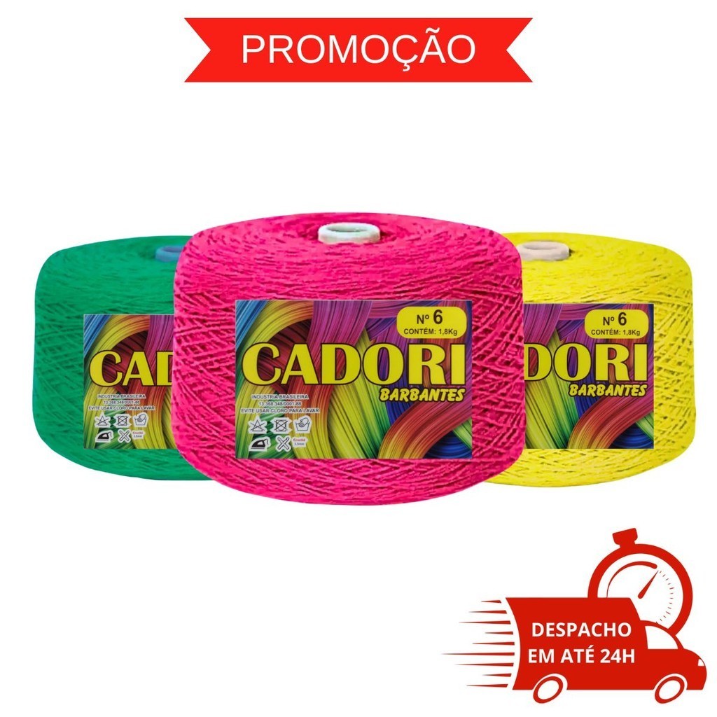 Barbante Cadori Fio 6 Big Cone 1.8kg Extra Macio - 1800 Metros