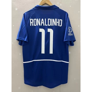 20002 Brasil RONALDO RONALDINHO Camiseta Personalizada R.CARLOS RIVALDO