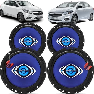 Kit Alto Falantes Dianteiros e Traseiros Chevrolet Joy 2020 Até 2021 - Hurricane Class 520w em Oferta na Shopee