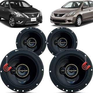 Kit Alto Falantes Dianteiros e Traseiros Nissan Versa 2011 até 2020 - Hurricane Aurum 480w em Oferta na Shopee