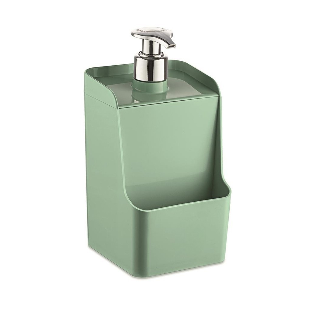 Dispenser Detergente Slim Porta Detergente Plástico 500ml Verde Menta