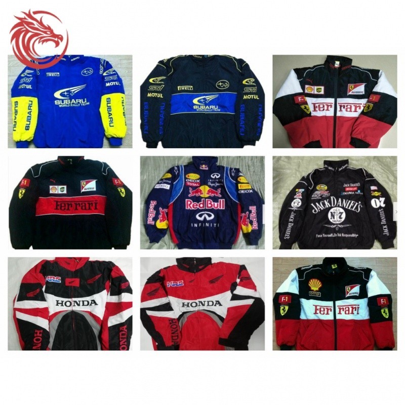 Inverno Plus Size Fit Jaqueta Bordada para Mulher e Homem F1 Racing Motorcycle Jacket 88oi