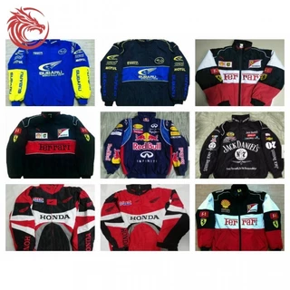 Inverno Plus Size Fit Jaqueta Bordada para Mulher e Homem F1 Racing Motorcycle Jacket 88oi