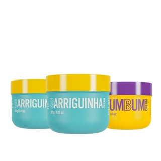 Kit Beleza Brasileira Redução De Medidas: 2x Barriguinha + 1x Bumbum Cream