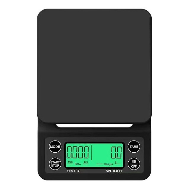 Balança Digital Café 5kg 0.1g Com Cronômetro Para Barista Com 2 Pilhas Pronta Entrega Alta