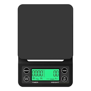 Balança Digital Café 5kg 0.1g Com Cronômetro Para Barista Com 2 Pilhas Pronta Entrega Alta