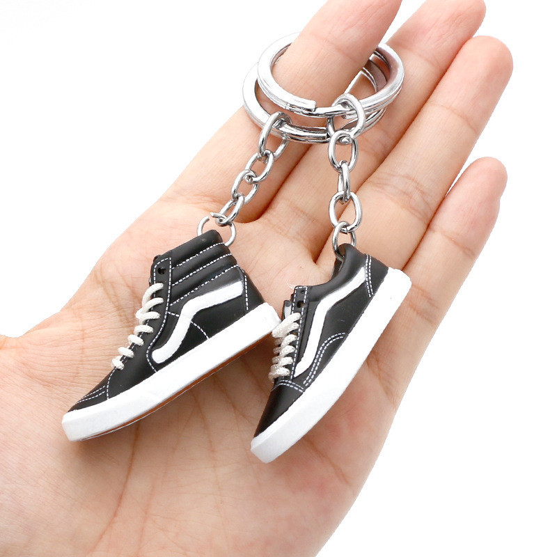 VANS Vintage Corte Alto Baixo Tênis 3D Chaveiro De Sapato