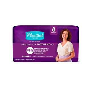 Absorvente Noturno Plenitud Femme Com 8 Unidades -
