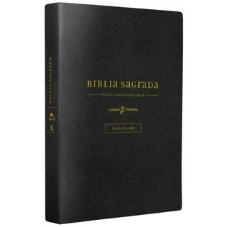 Bíblia Sagrada | Leitura Perfeita | NVI | Letra Grande | Espaço para Anotações | Capa Couro Soft Preta em Oferta na Shopee