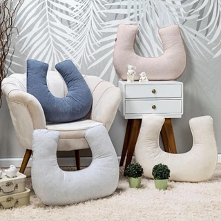 Almofada De Amamentação Em Linho Várias Cores Linha Premium - Batistela Baby em Oferta na Shopee