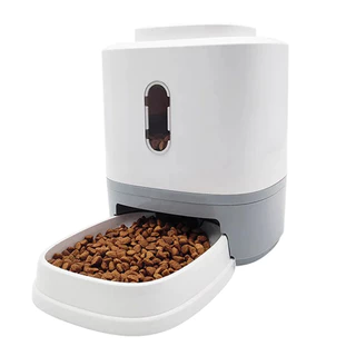 Comedouro Raçao Pet Cachorro Gato Cao Botao Ativa Com Pata Automatico Brinquedo Interativo Treinamento Comportamento Animal de Estimaçao Seguro