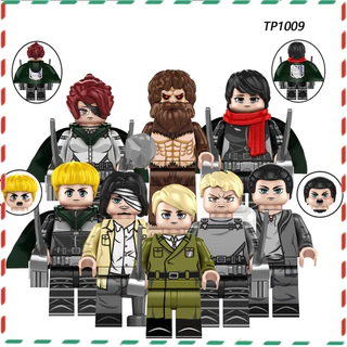 Série De Animação Ataque Ao Titan Eren Mikasa Montado Minifiguras De Blocos De Construção nano Modelo Boneca
