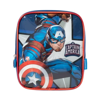 Lancheira Escolar Masculina Marvel Capitão América Azul