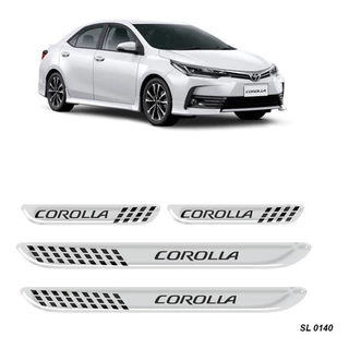 Kit Soleira Resinada Cromada Toyota Corolla 2015 A 2018