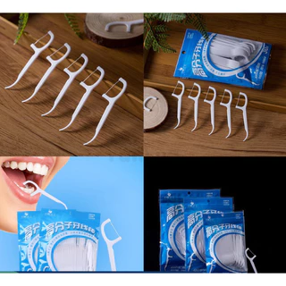 50pçs Fio Dental Infantil Em Forma De Arco Ultra Fina Para Crianças De Limpeza GA-115