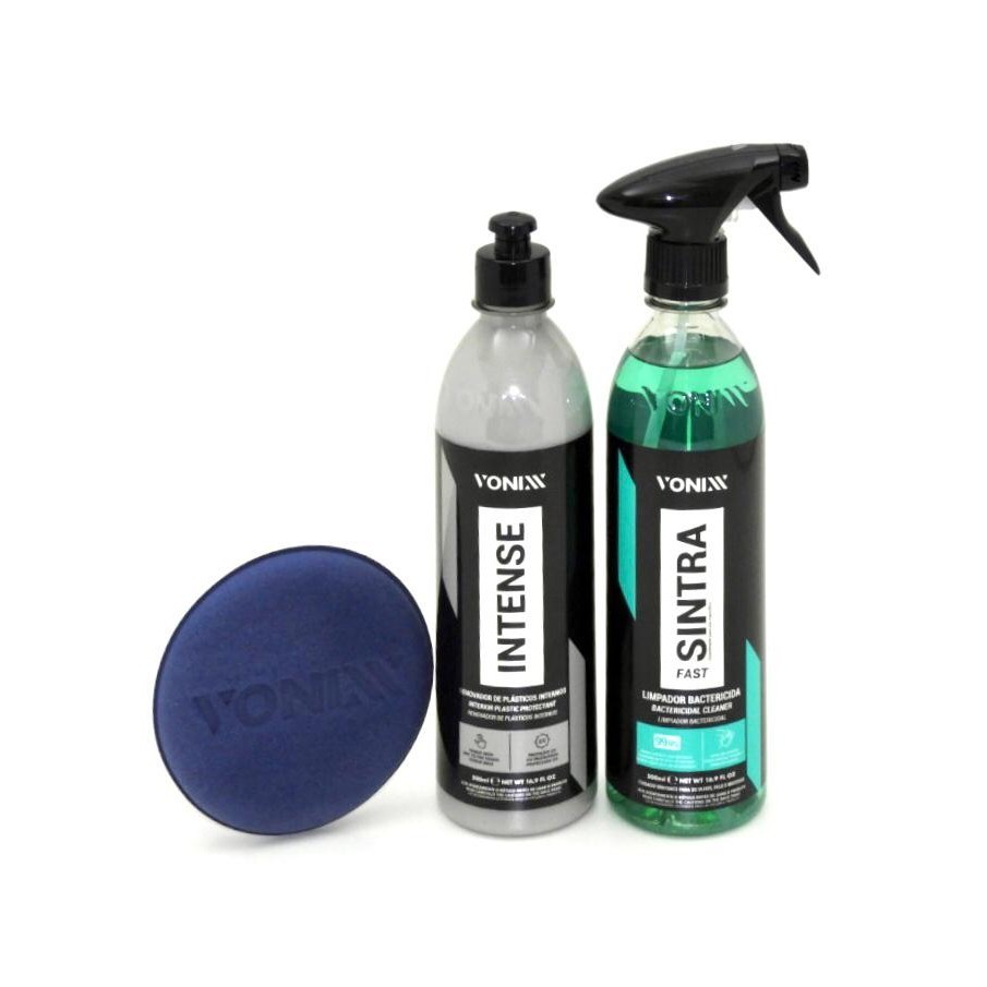 KIT Produto Para Limpar Painel Sintra Fast + Intense Vonixx