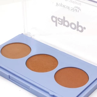 Paleta de Trio de Contorno Compacto Tropical Skin Maquiagem Dapop