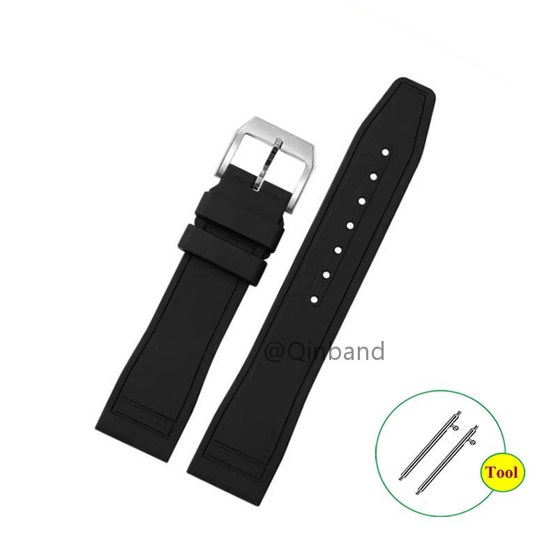 Pulseira De Relógio De Libertação Rápida Em Silicone Branco De 20 Mm